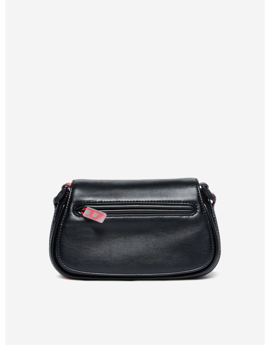 Girls Glossy Crossbody Bag in Black (19cm)