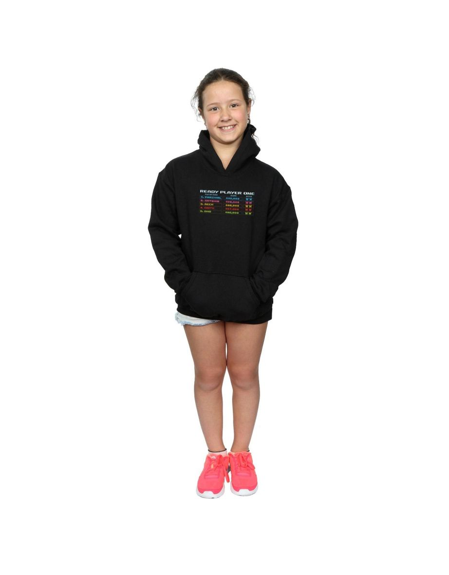 Ready Player One Girls 8-Bit Scoreboard Hoodie - Black - 3