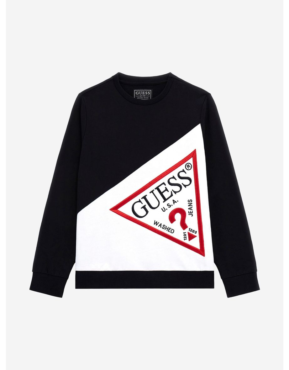 Boys Logo Sweatshirt in Black