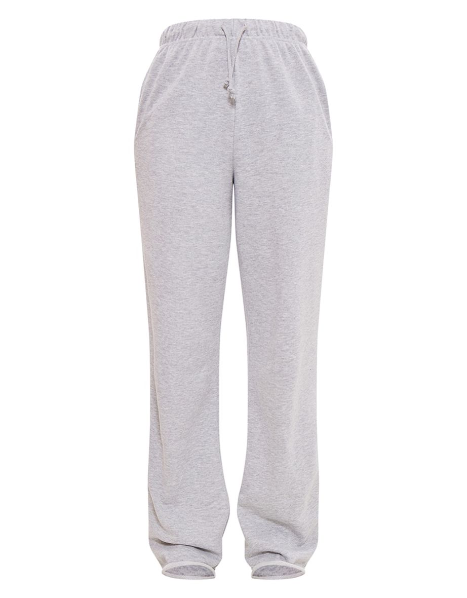 Tall Grey Marl Basic Raw Hem Joggers - 4