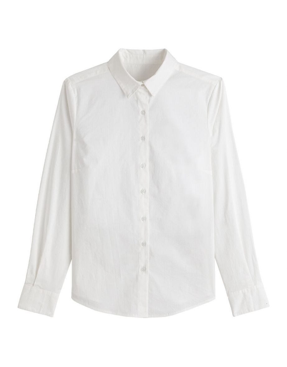 Cotton Fitted Shirt with Long Sleeves - 4