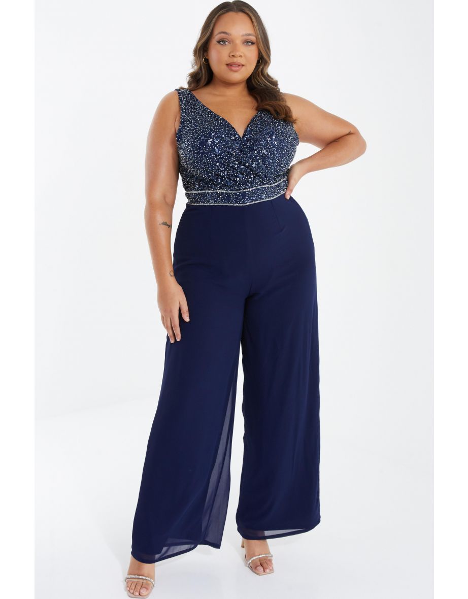 Chiffon plus 2025 size jumpsuits