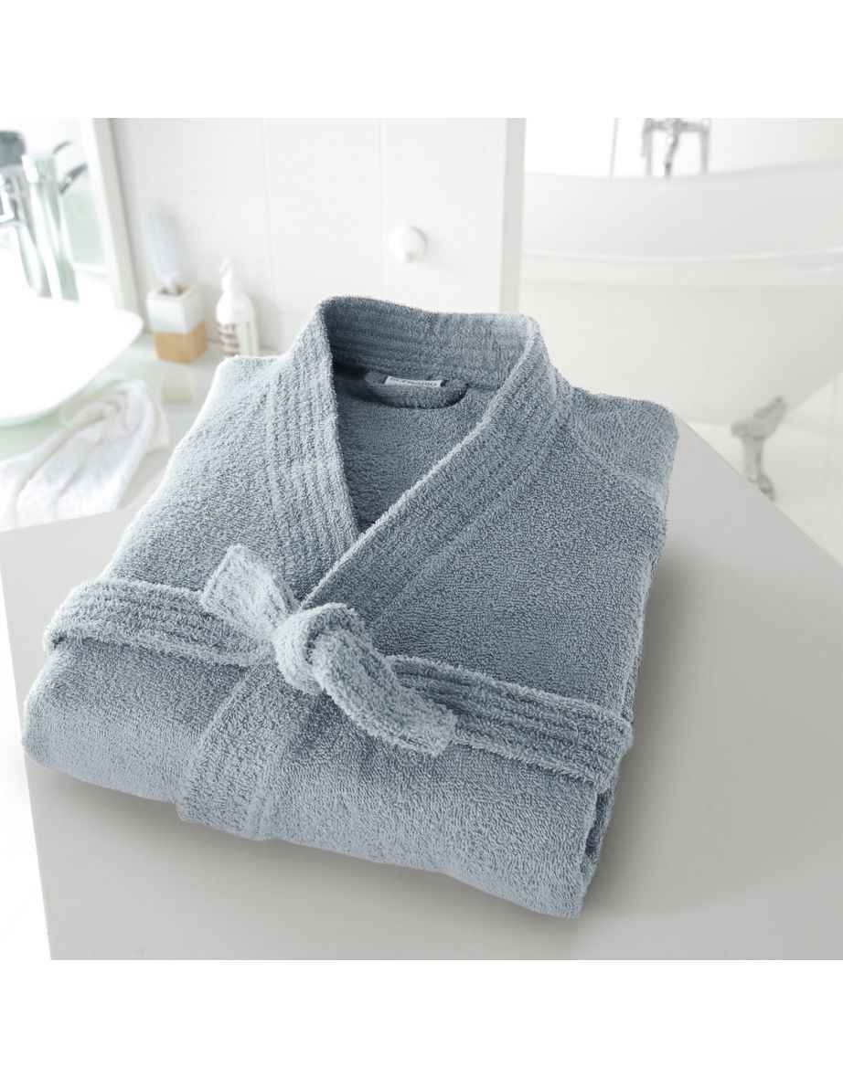 Cotton Kimono-style Bathrobe, 350 g/m² - 1