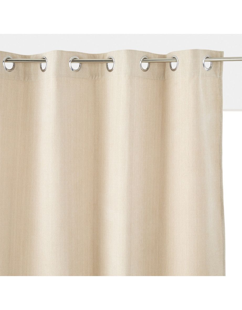 Figuera Single Chenille Effect Eyelet Curtain