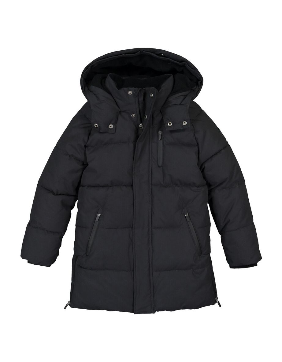 Recycled Long Padded Jacket with Hood - 5