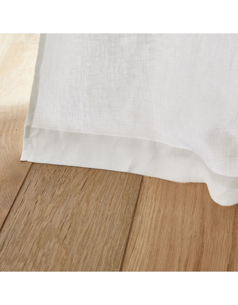 Private Ruffled Washed Linen Curtain - 2