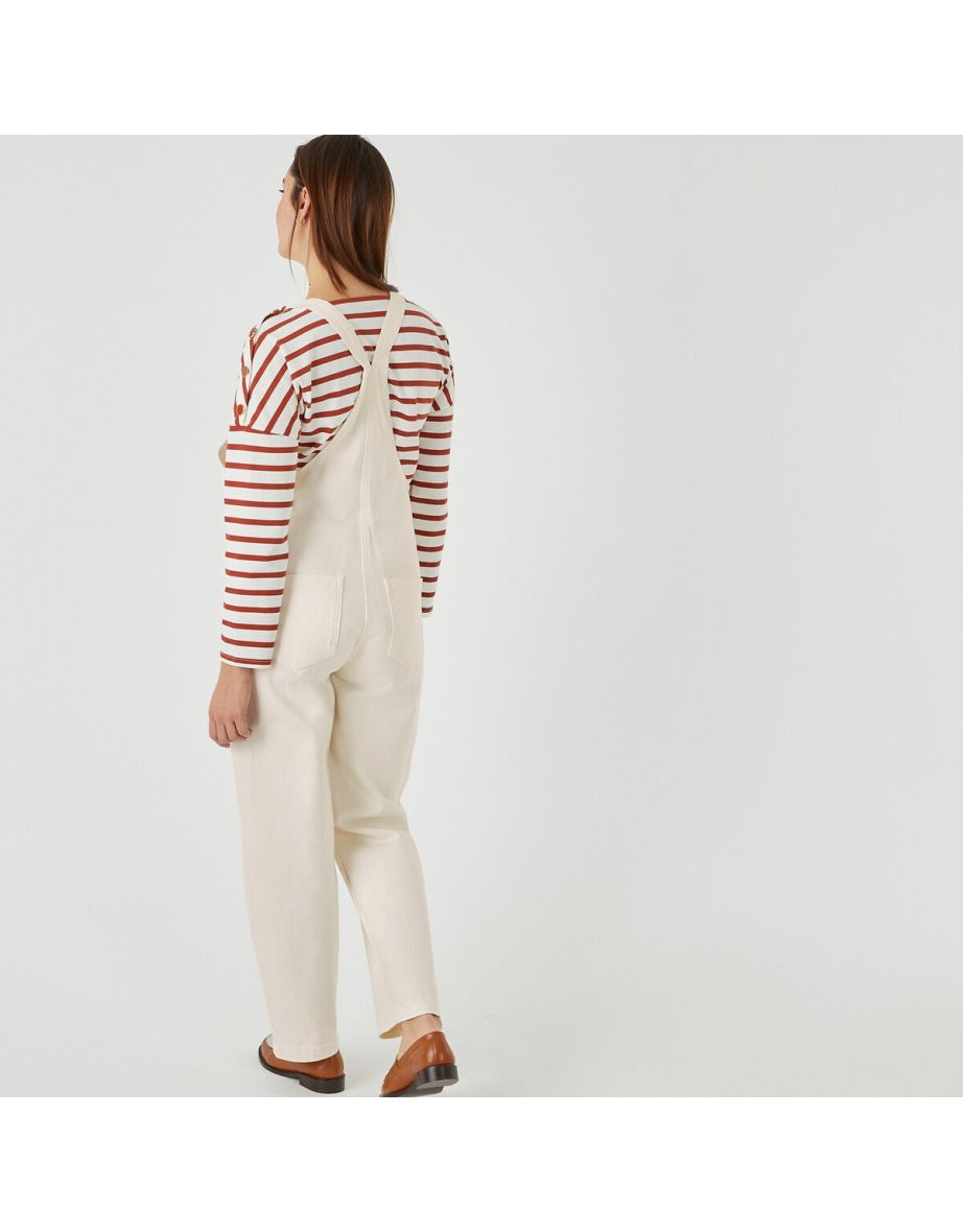 Denim Maternity Dungarees, Length 28.5" - 3