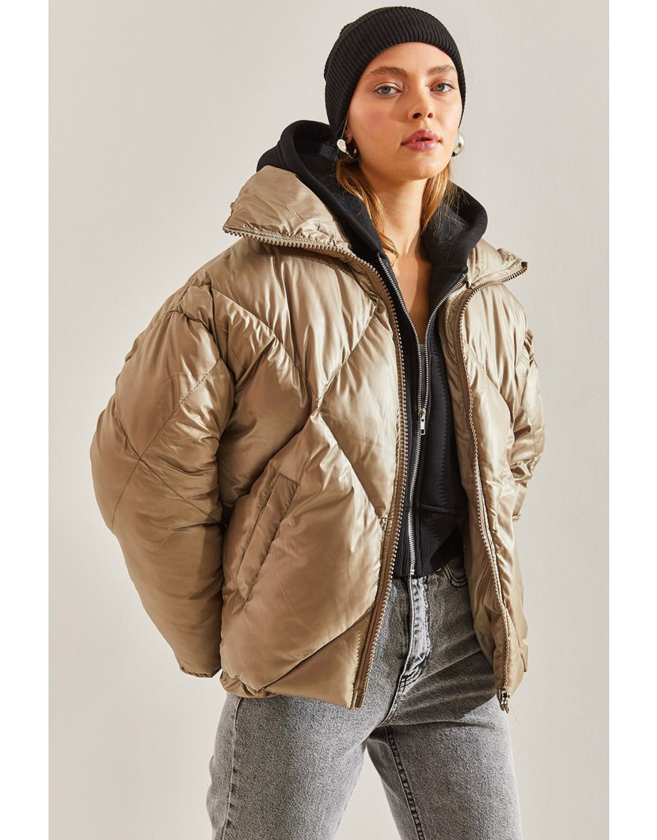 Women's Collar Oversize Puffer jacket