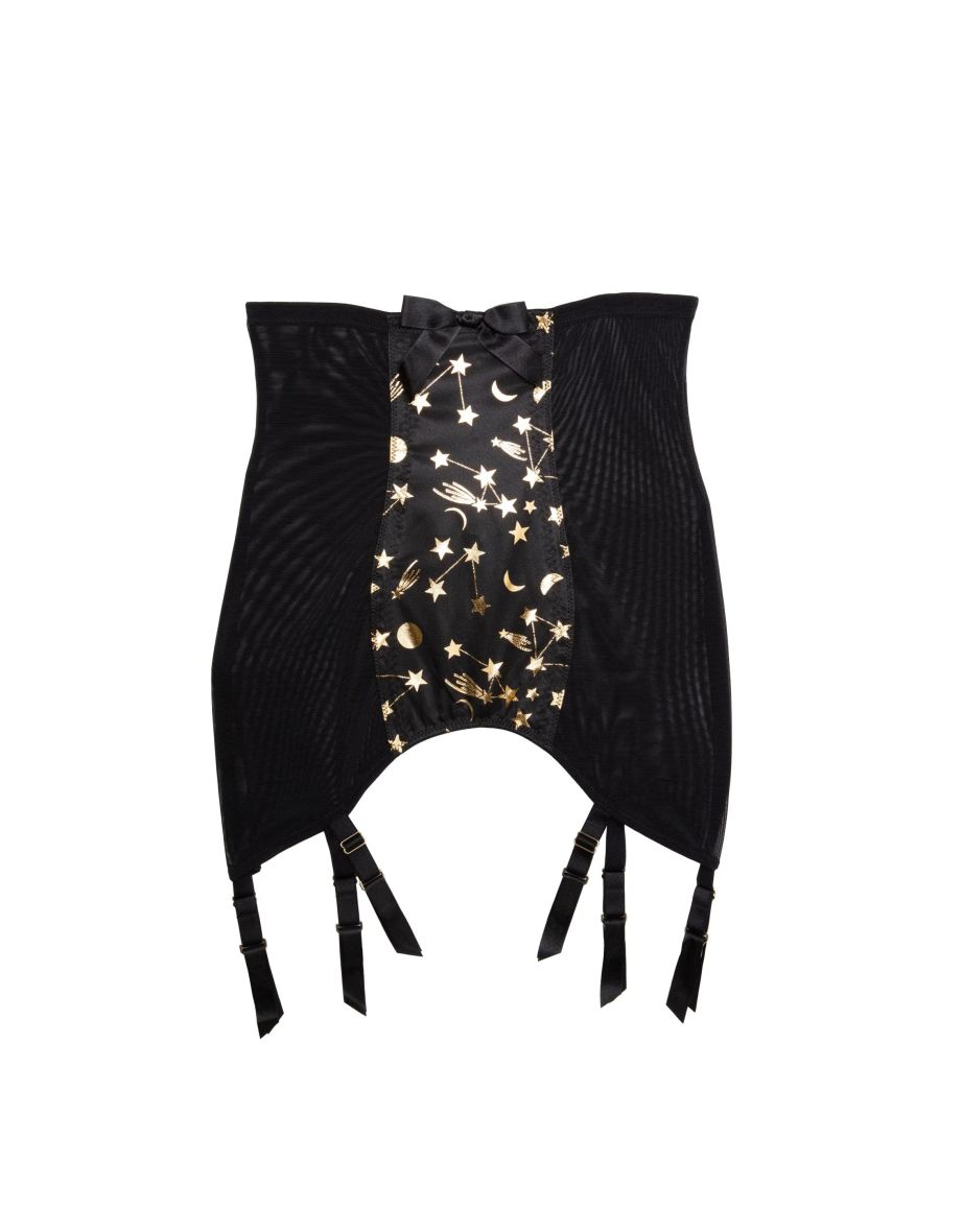 Solar Black and Gold Cosmic Print Girdle - 3