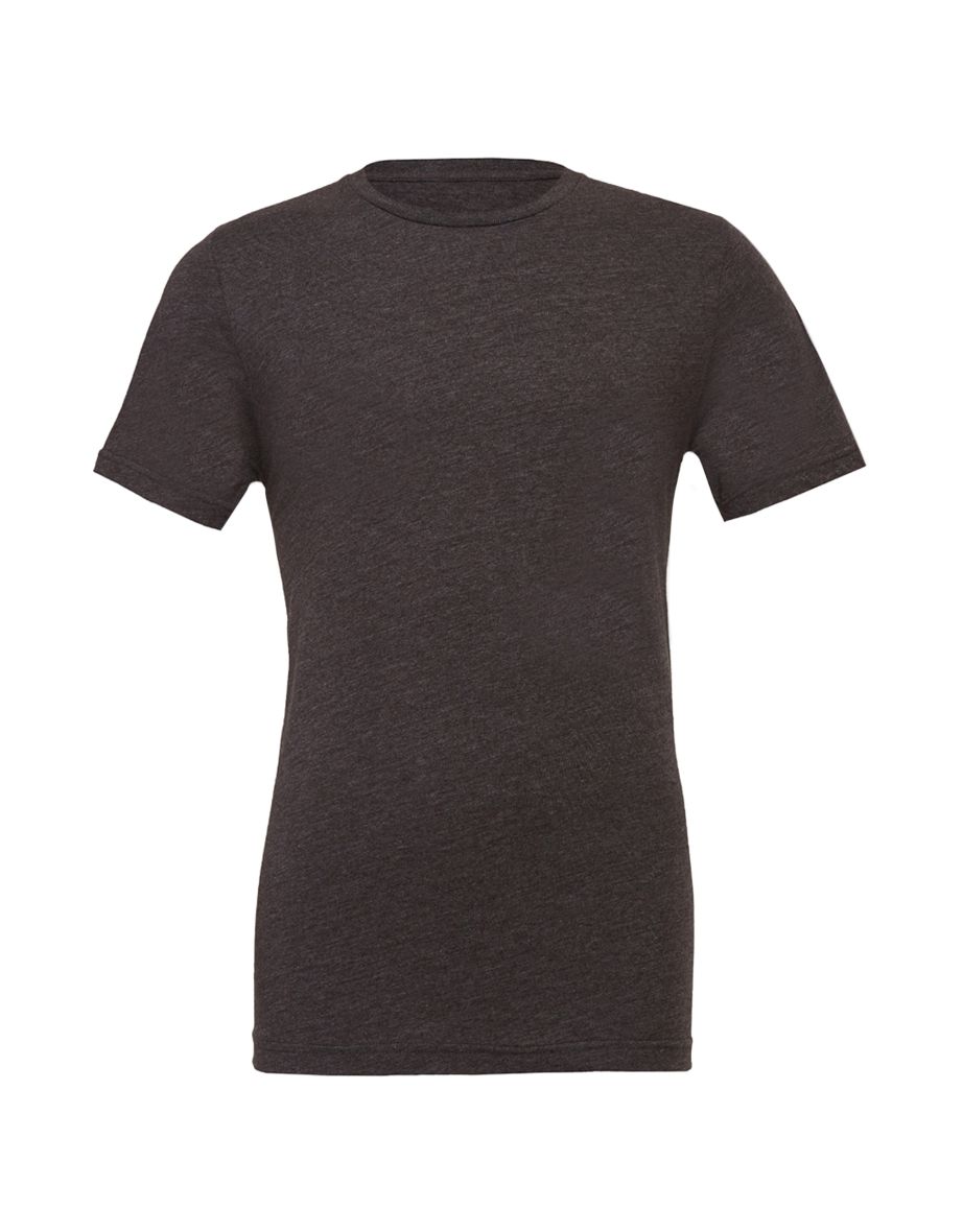 Canvas Unisex Jersey Crew Neck T-Shirt / Mens Short Sleeve T-Shirt - Dark Heather