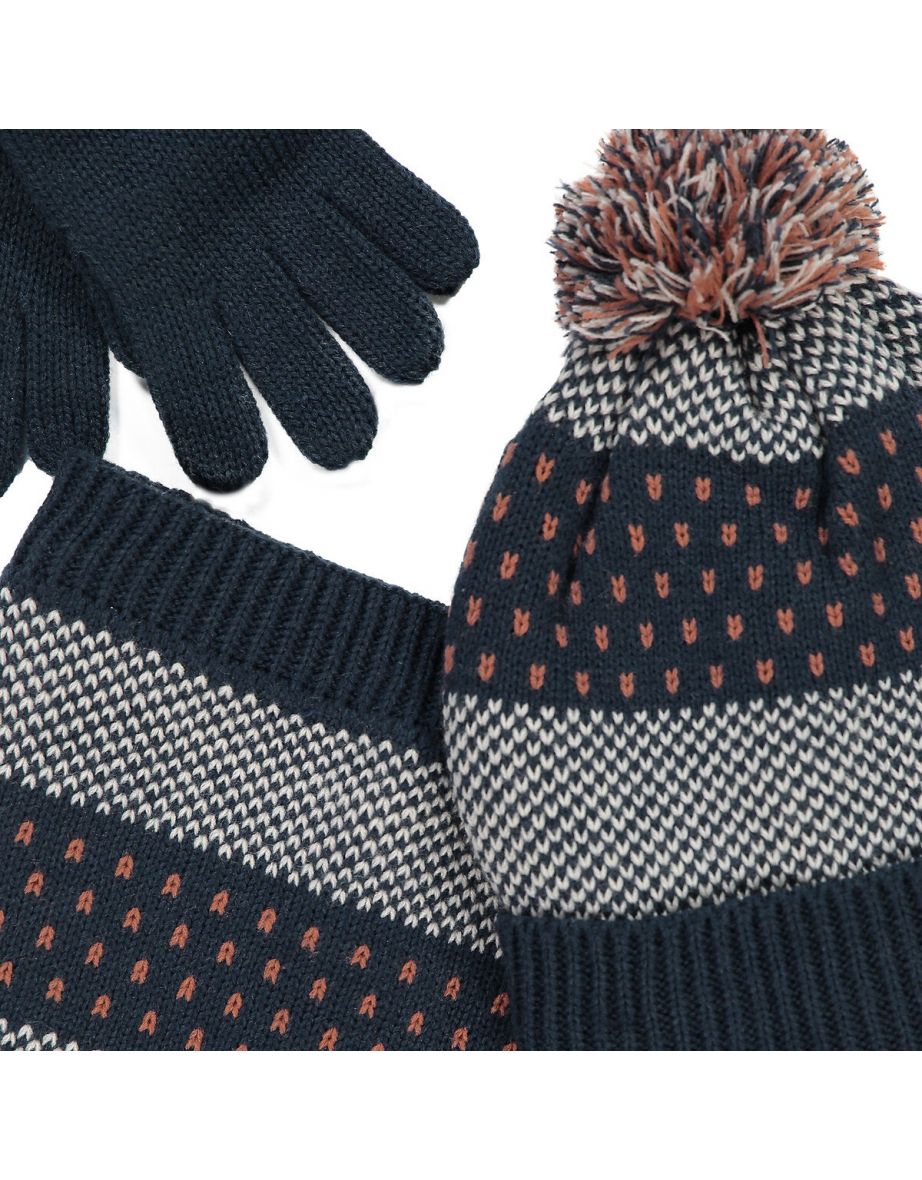 Recycled Hat, Snood/Gloves Set - 1