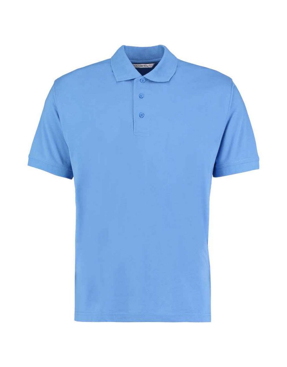 Kustom Kit Mens Klassic Piqué Polo Shirt - Mid Blue
