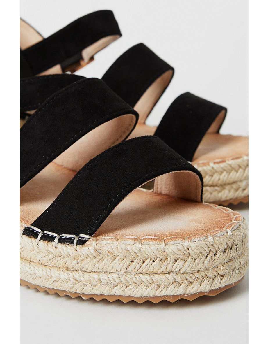 Gabbi Low Espadrille Strappy Wedge Sandals - 3