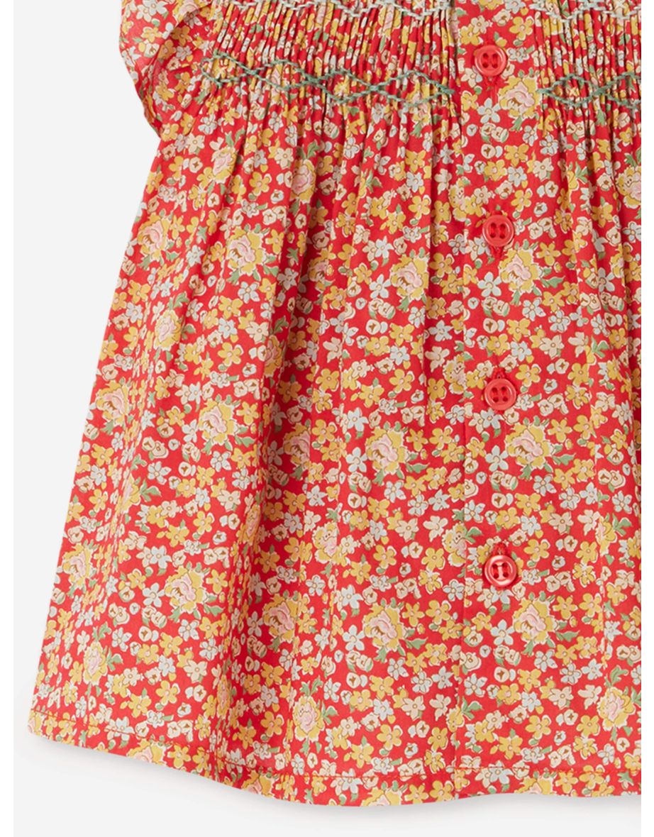 Baby Girls Naomie Blouse in Red - 3