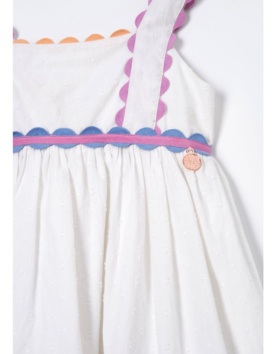 Lia White Rik Rak Dress - 4