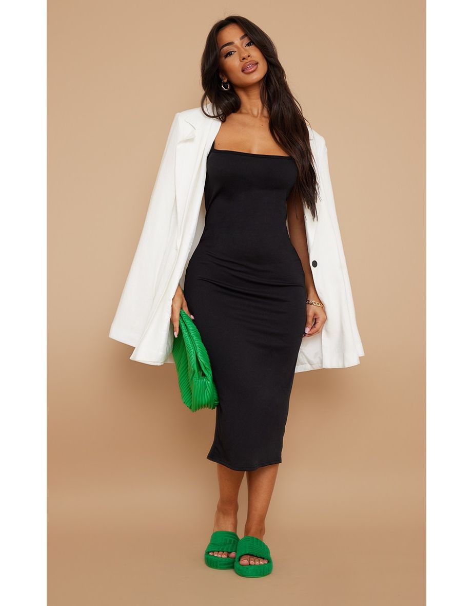 Black crepe sheath outlet dress