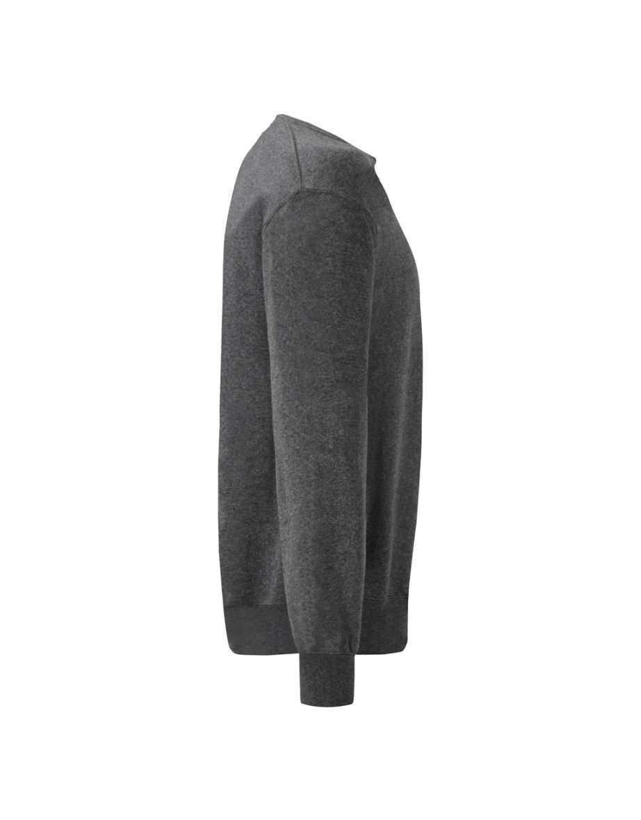 Fruit Of The Loom Mens Classic Drop Shoulder Sweatshirt - Dark Heather - 2