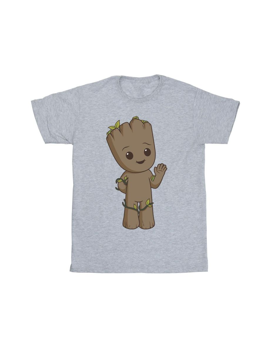 Marvel Mens I Am Groot Cute Groot T-Shirt - Sports Grey - 1