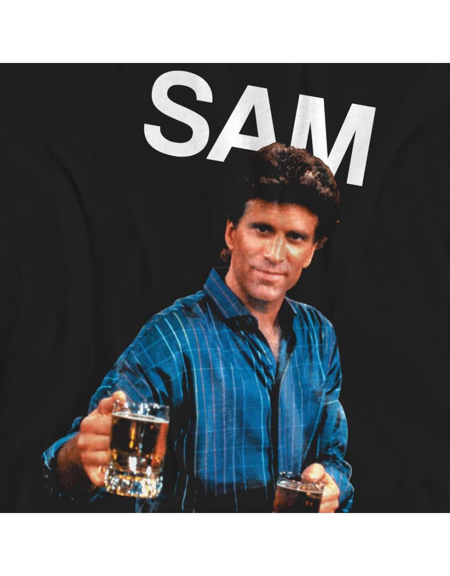 Cheers Unisex Adult Sam Malone T-Shirt - Black - 3