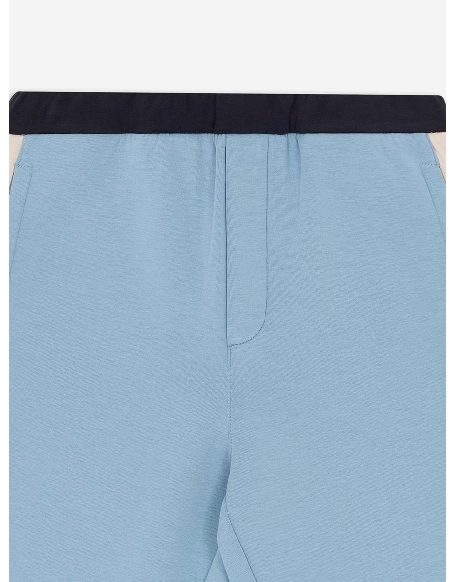 Emporio Armani Boys Colourblock Shorts in Blue - 3