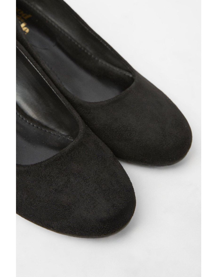 Good For The Sole: Cerys Comfort Low Wedge Heel Court Shoes - 3