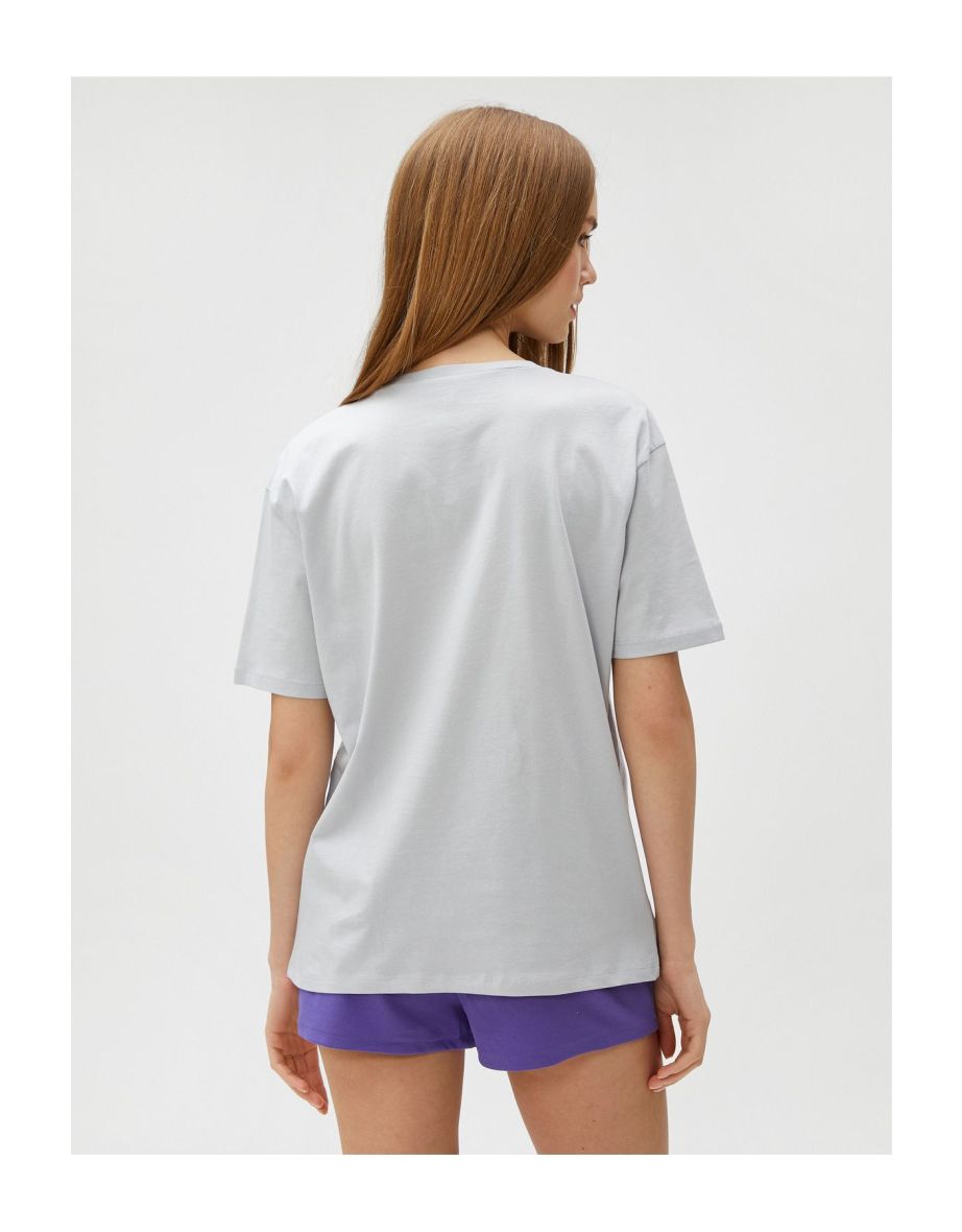 Anime T-Shirt Printed Short Sleeve Crew Neck - 5