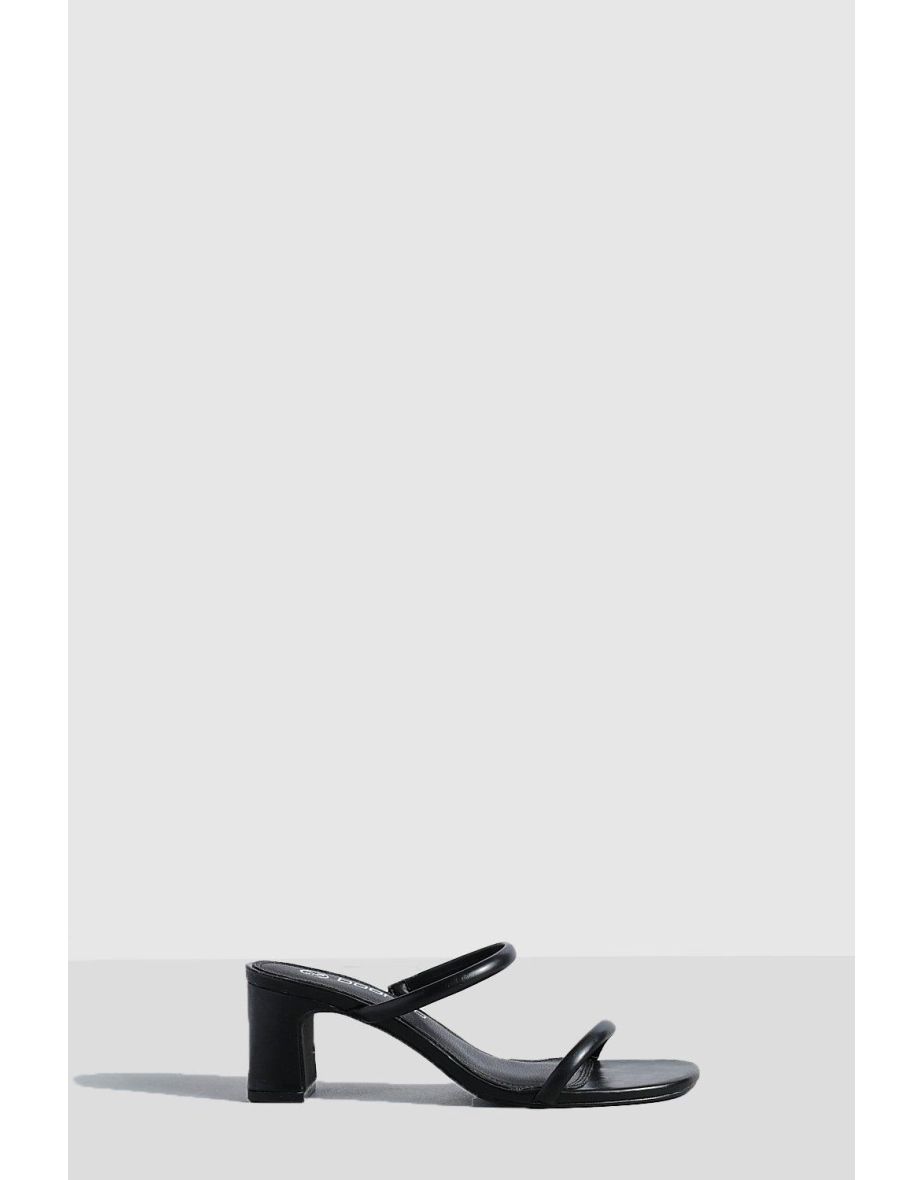 Double Strap Mule - black