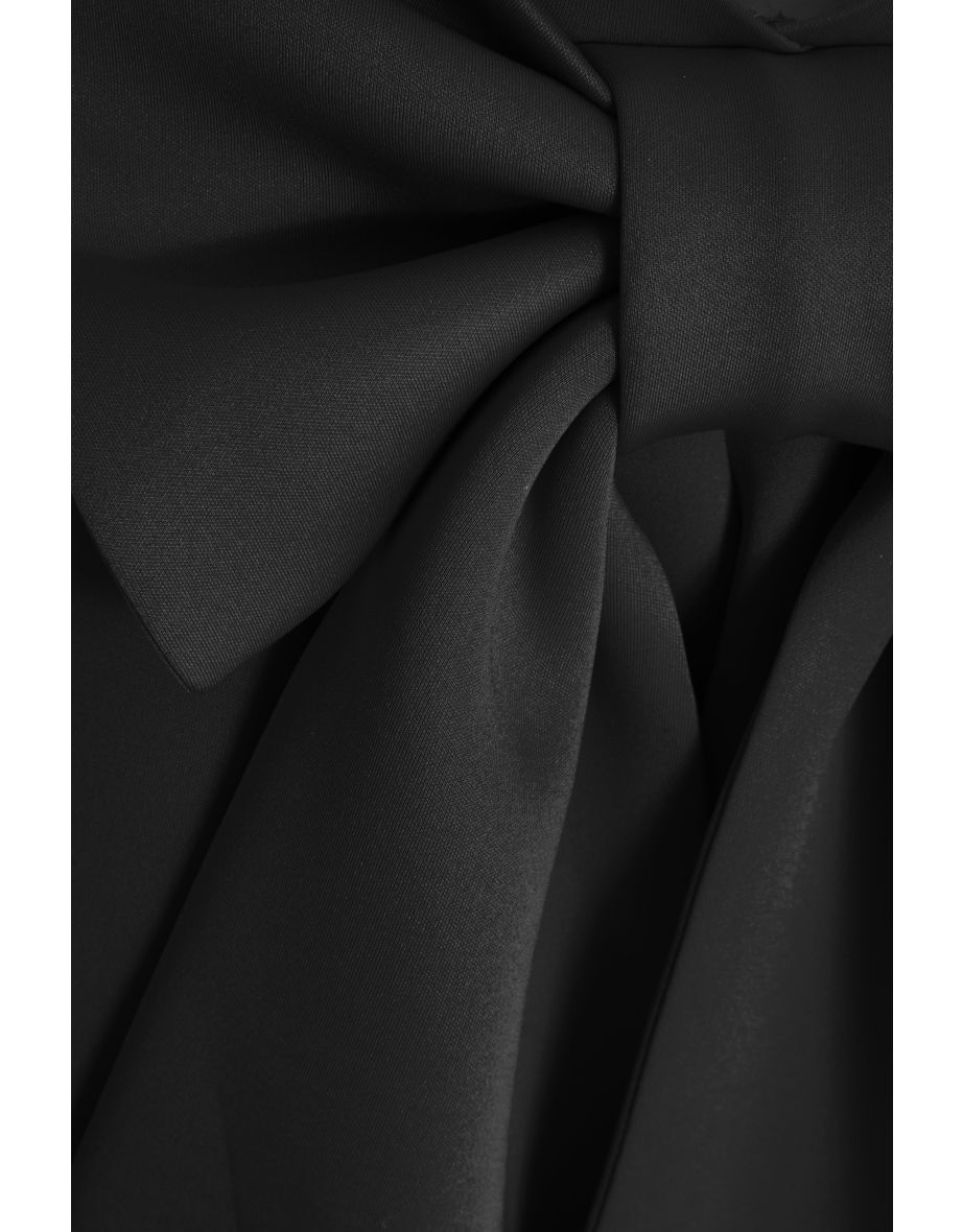 Black Bow Skater Dress - 2