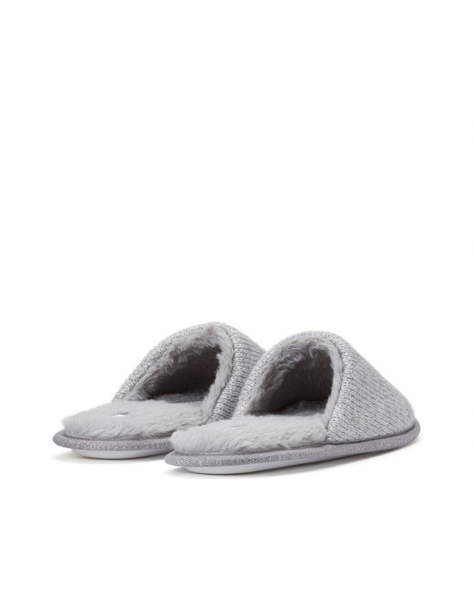 Knitted Mule Slippers - 3