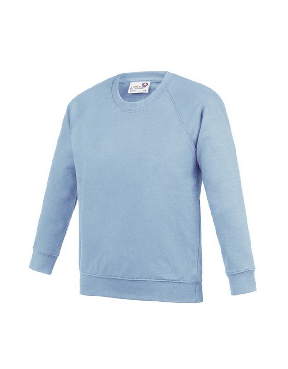 Awdis Childrens/Kids Academy Raglan Sweatshirt - Sky
