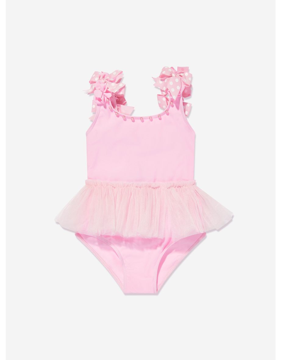 Selini Action Girls Tutu Swimsuit in Pink