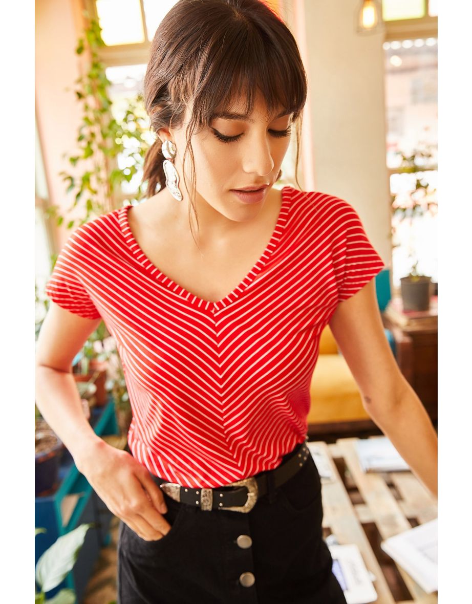T-Shirt - Red - Regular fit