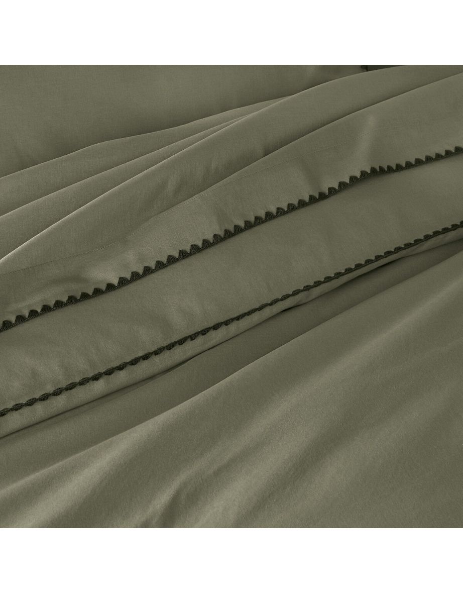 Merida Embroidered Cotton Pillowcase - 4