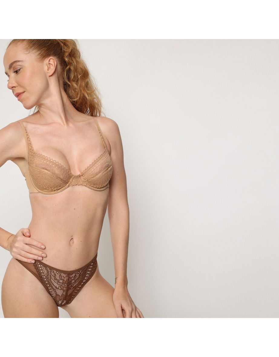 Sensual Demi-Cup Bra in Eco-Friendly Fabrics - 5