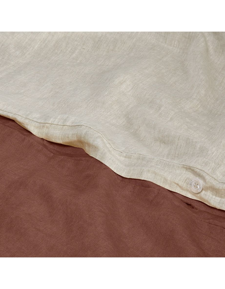 Alhanasia Double Fringe Washed Linen Duvet Cover - 2
