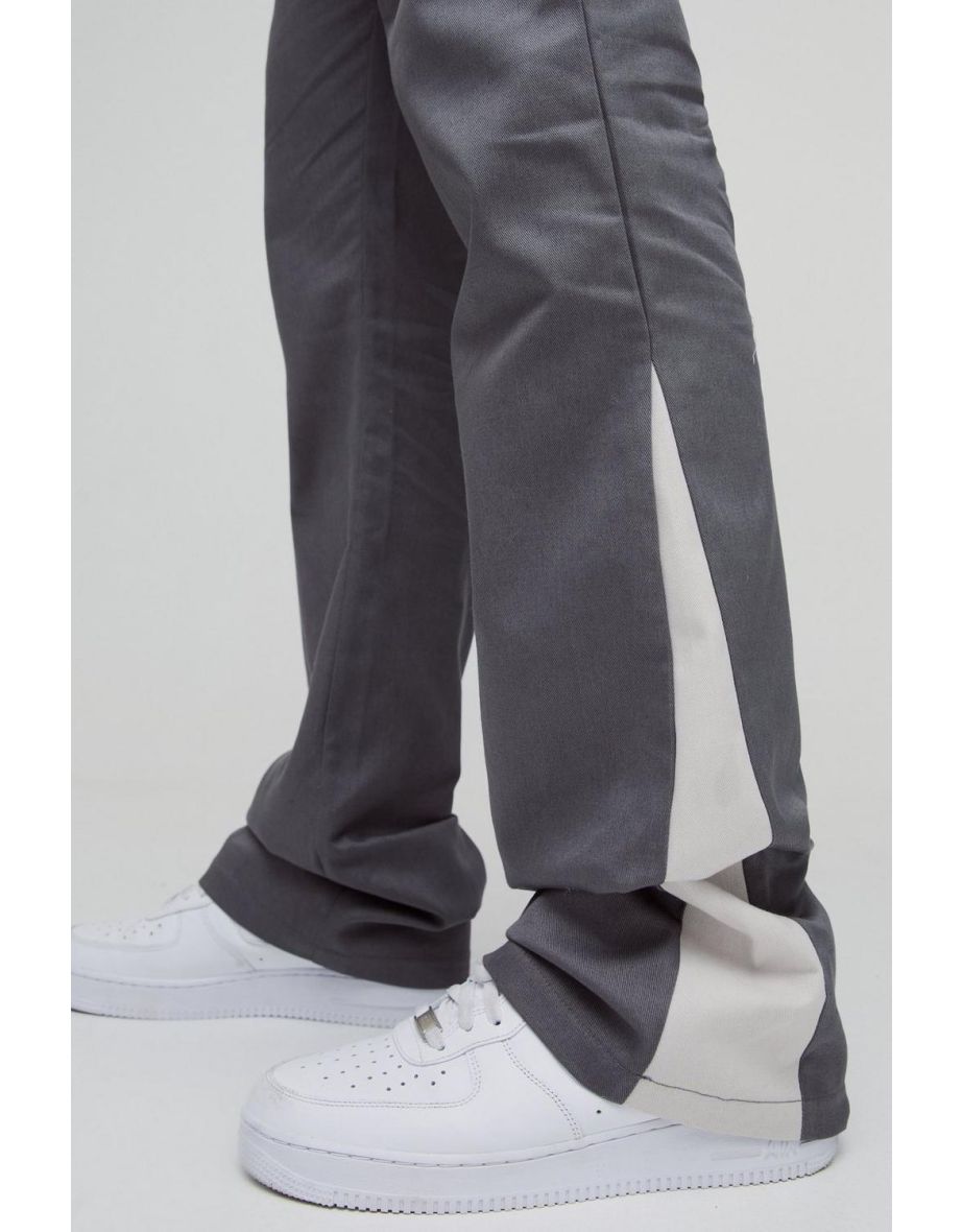 Tall Drawcord Waist Stacked Flared Gusset Trousers - 2
