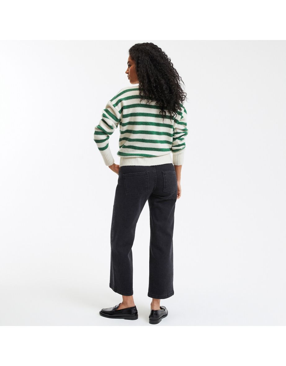 Wide Leg Maternity Jeans in Organic Cotton with Bump Band - 4