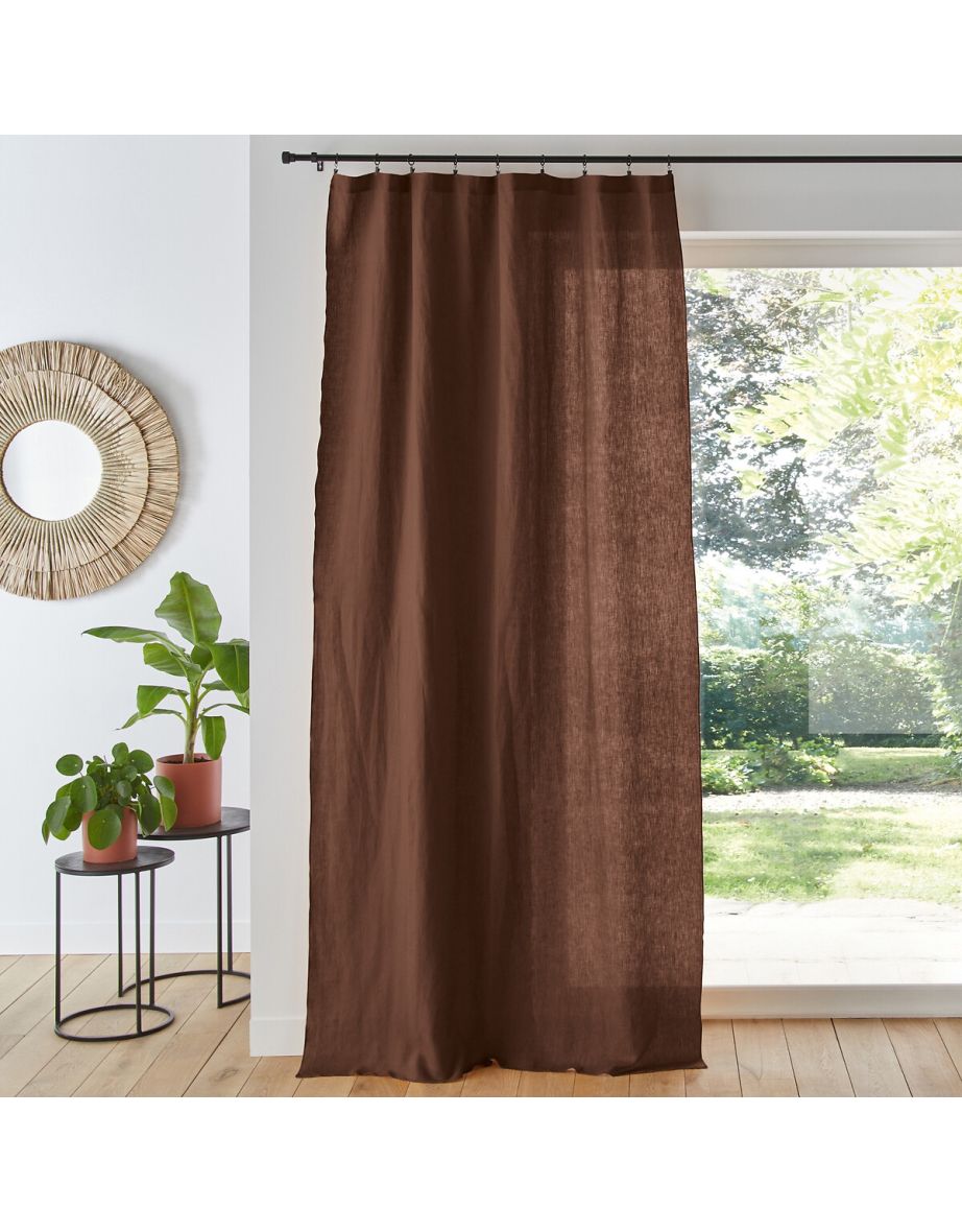 Onega 100% Washed Linen Single Voile Panel