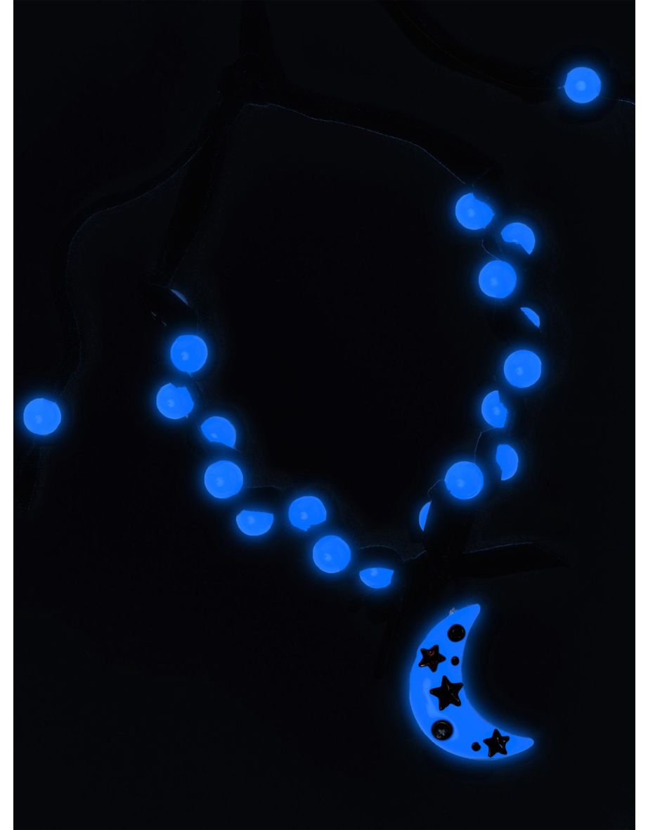 Super Smalls Girls Glow in the Dark Necklace in Blue - 3