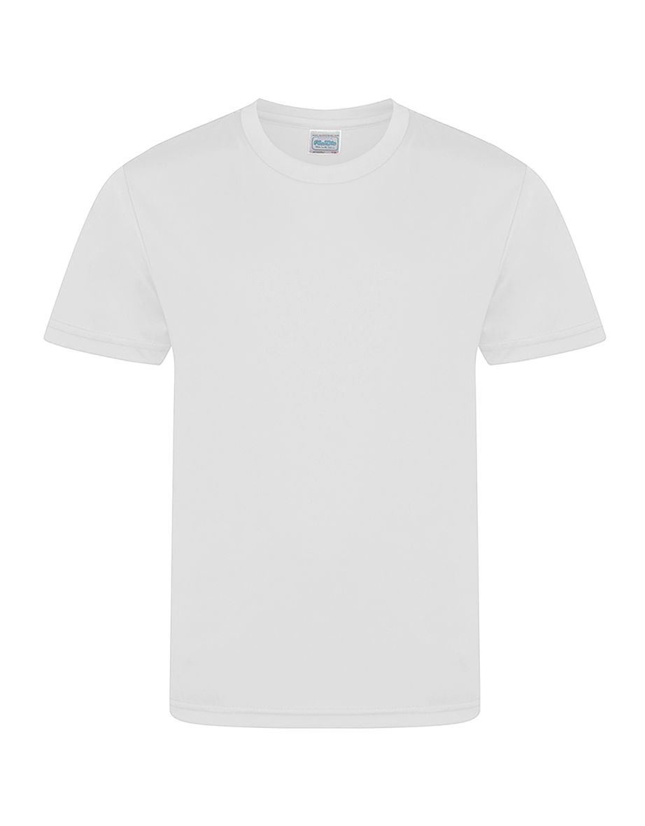 AWDis Childrens/Kids Cool Smooth T-Shirt - Arctic White - 1