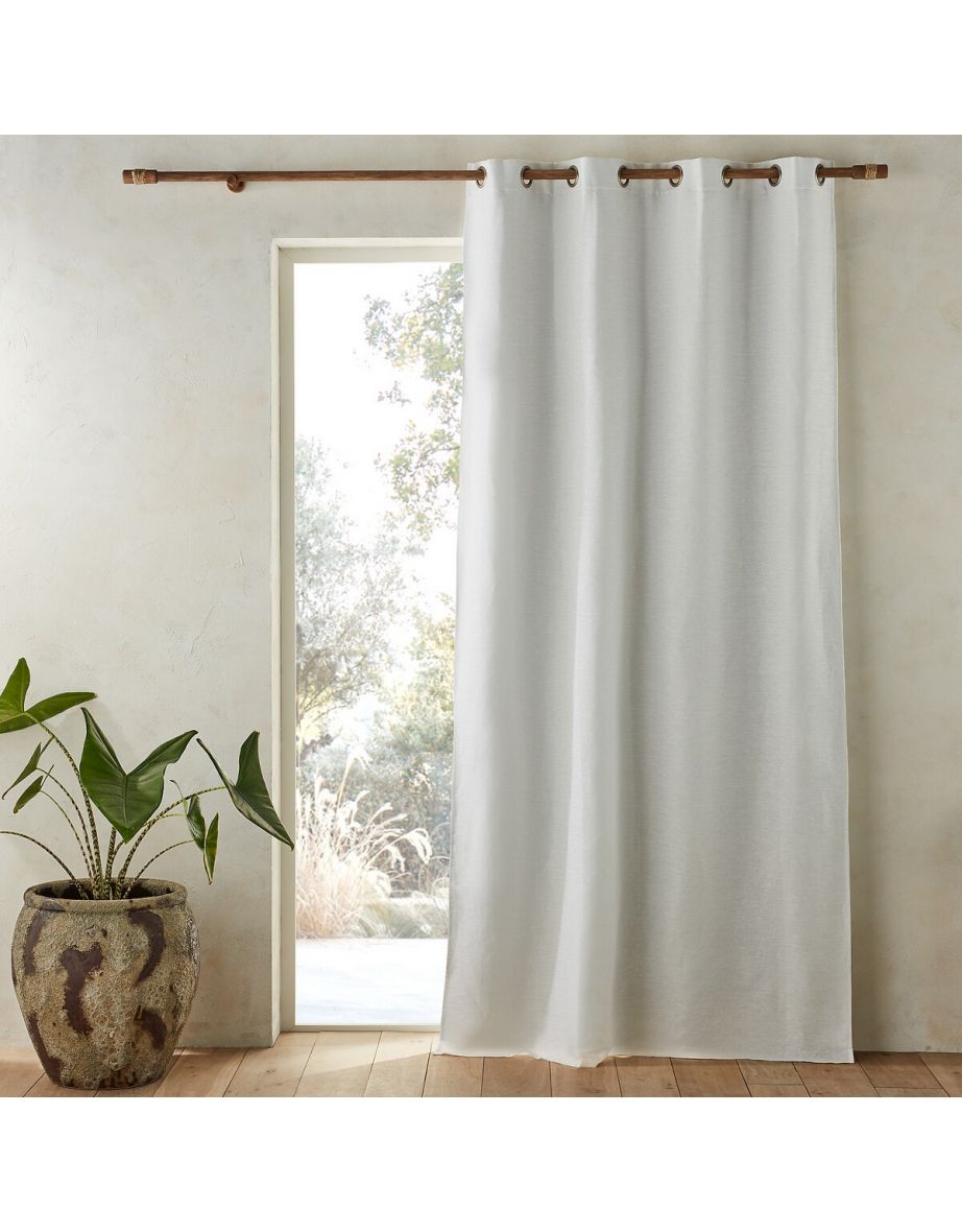 Colin Pure Linen Blackout Curtain with Eyelets