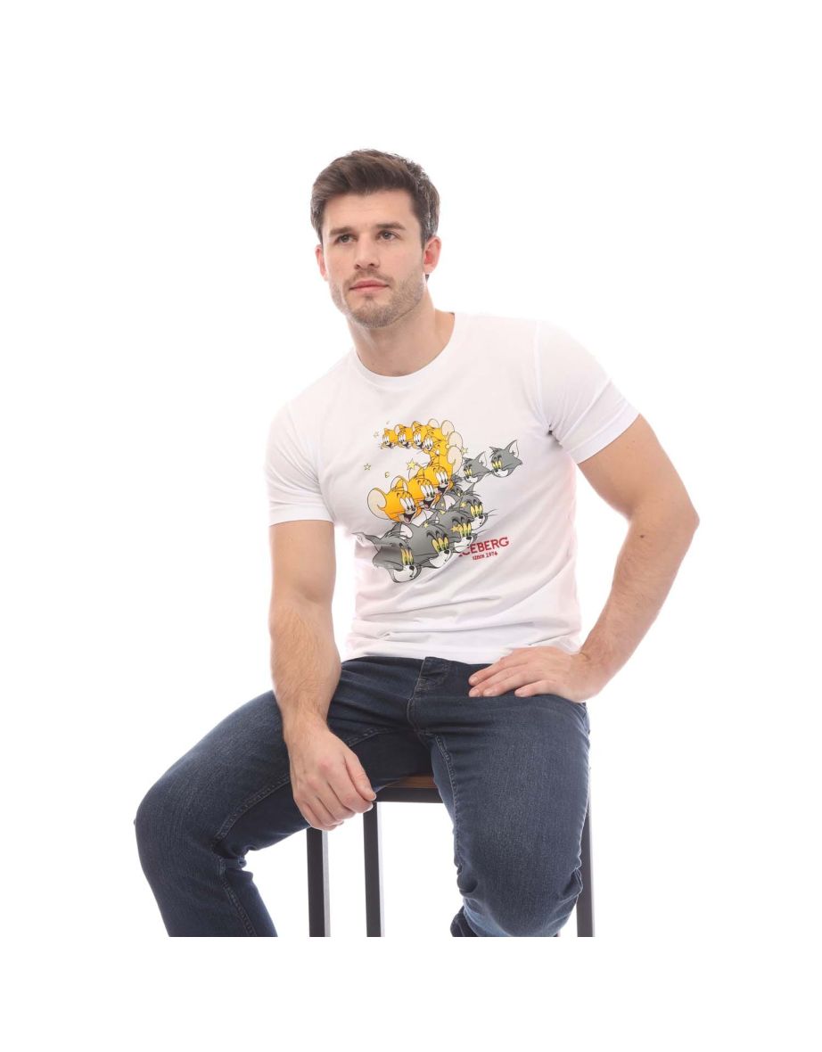 Men's Iceberg 5D T-Shirt in White - 4