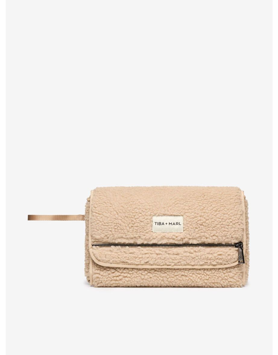 Baby Etta Changing Clutch Borg Fleece in Beige (33cm)