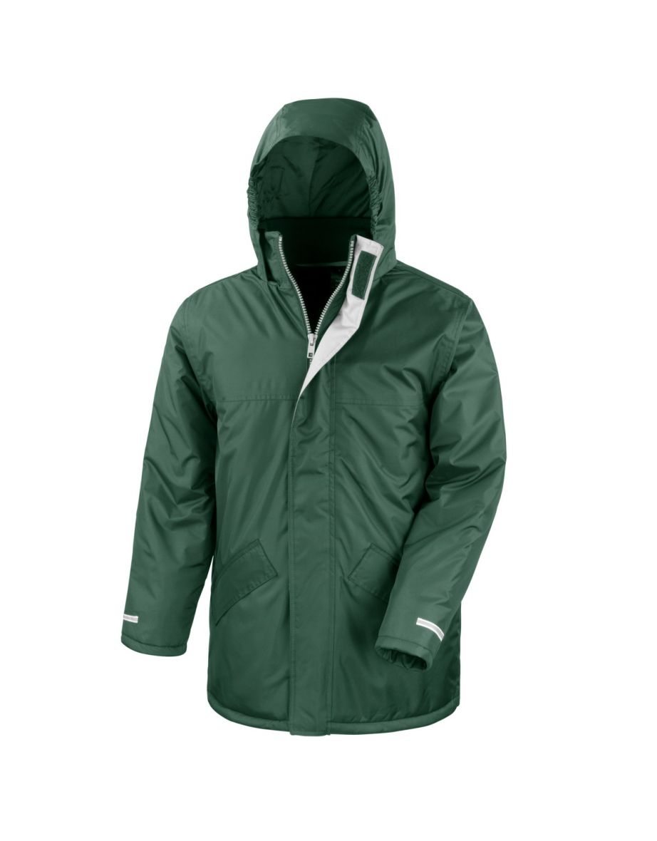 Result Mens Core Winter Parka Waterproof Windproof Jacket - Bottle Green - 1