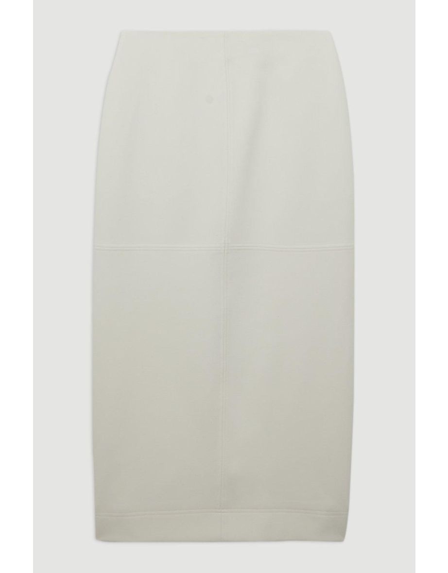 Compact Stretch Essential Tailored Midaxi Skirt - 3
