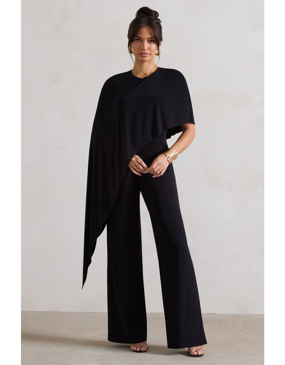 Pants jumpsuit with cape online