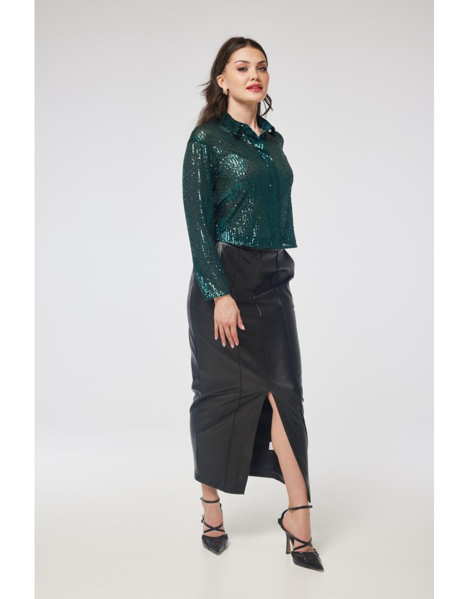 Closet London Black Maxi Pencil Skirt - 4