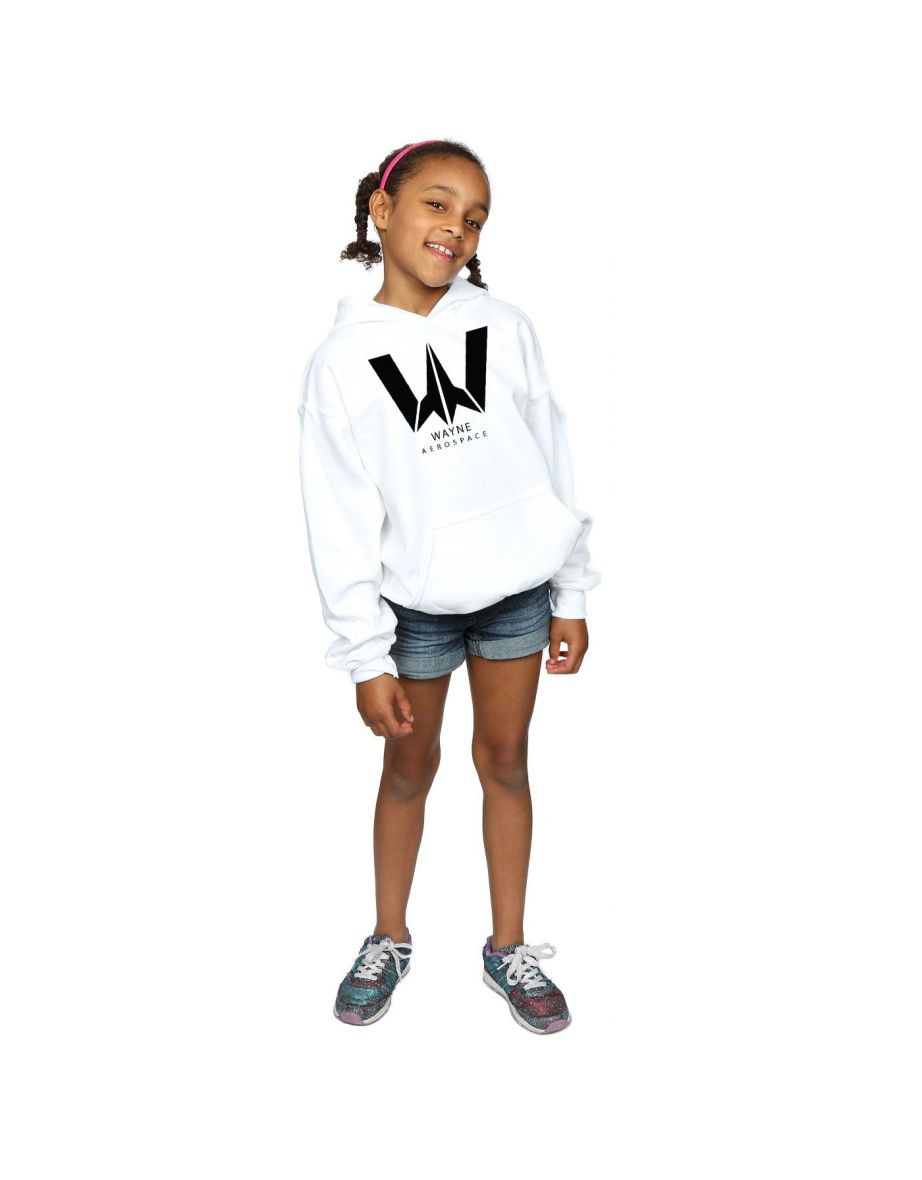 DC Comics Girls Justice League Movie Wayne Aerospace Hoodie - White - 3