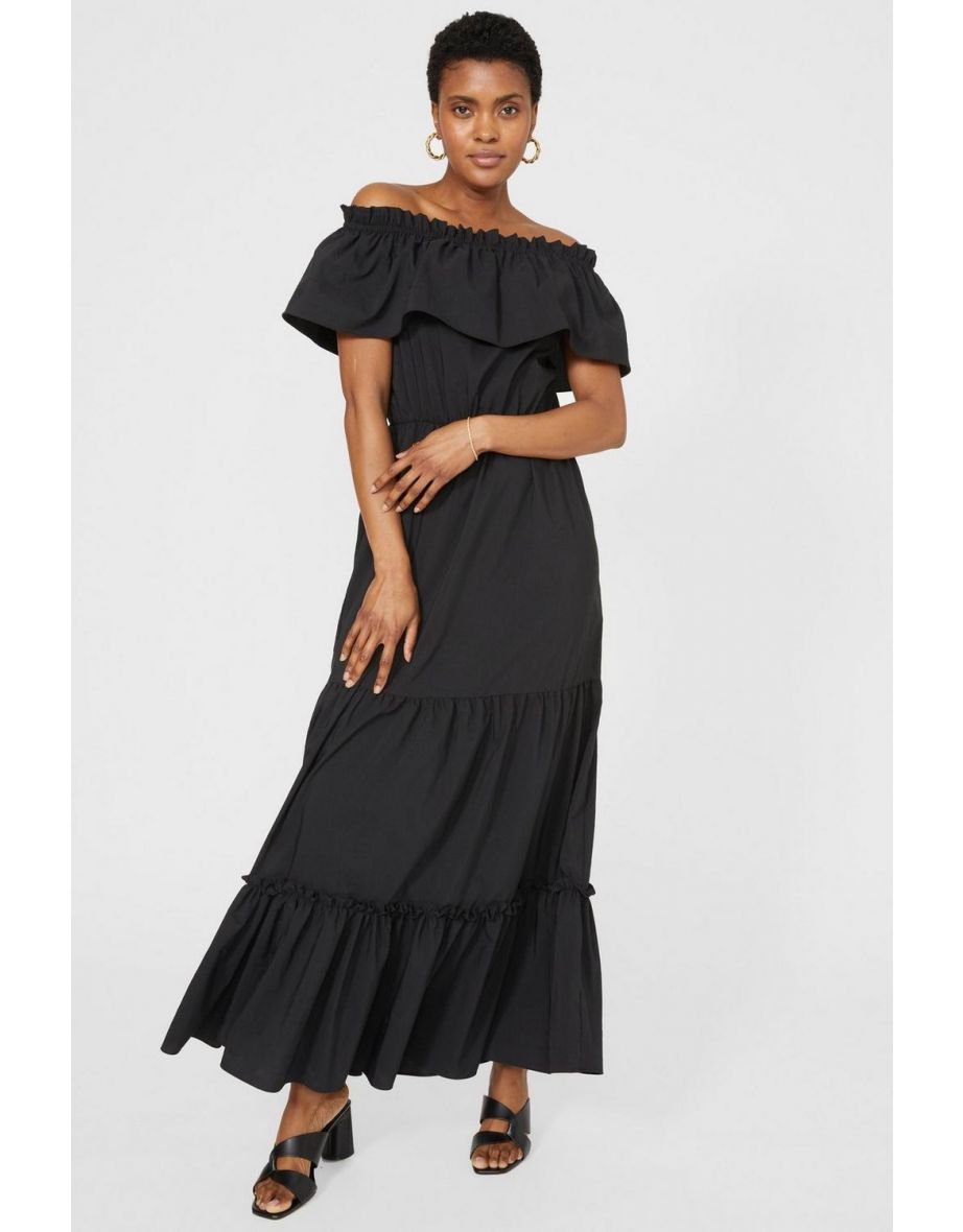 Debenhams black bardot dress best sale