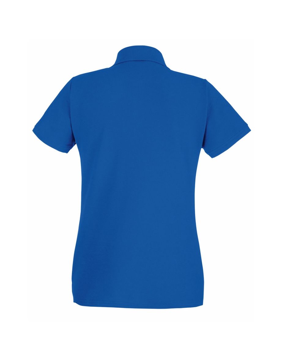 Fruit Of The Loom Ladies Lady-Fit Premium Short Sleeve Polo Shirt - Royal - 1